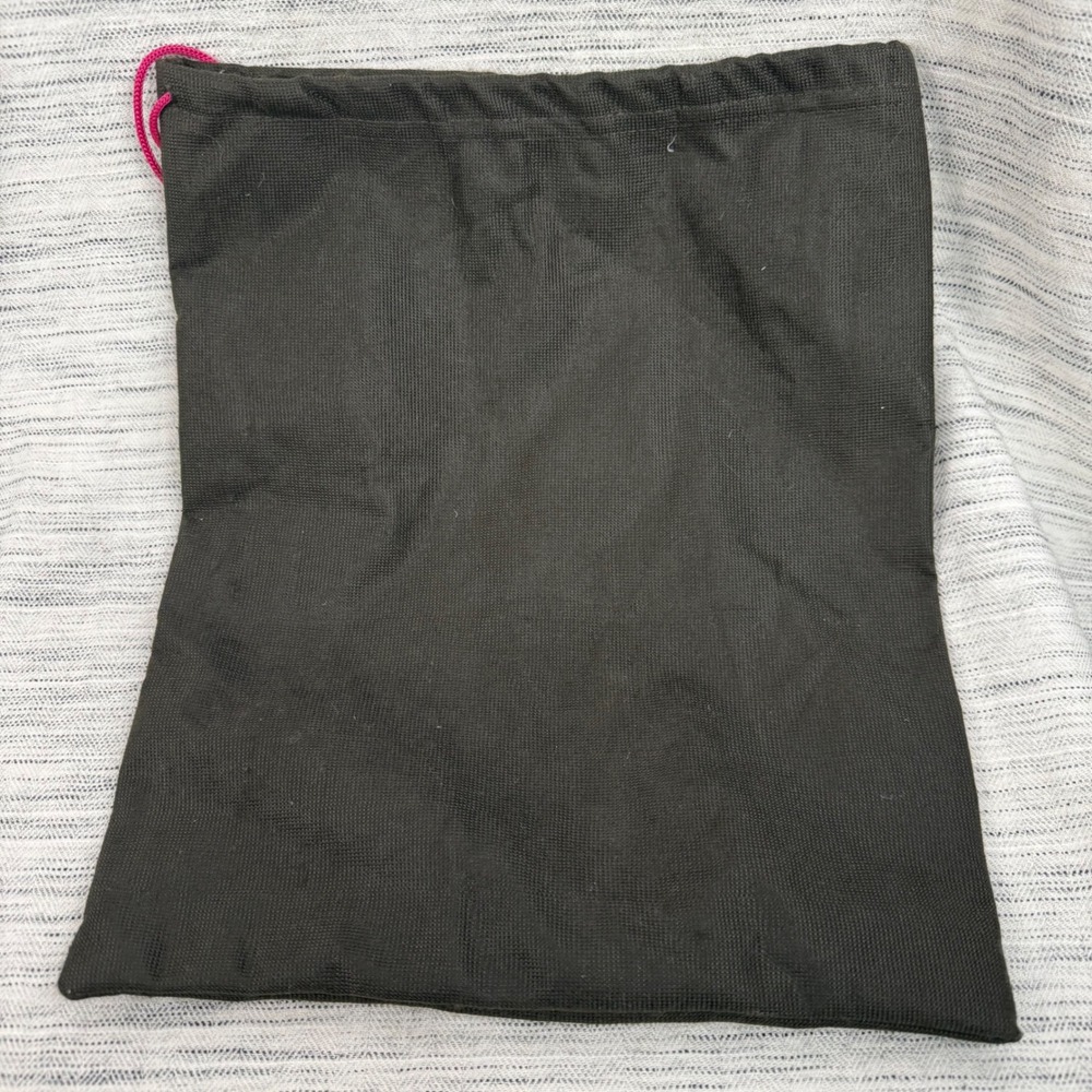 Kate Spade Black Drawstring Duster Bag Quote 11x13 - Picture 4 of 4